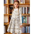thumbnail image 2 of Arshiner Girls Long Sleeve Dresses Button Down Midi Dress with Pockets, 2 of 6