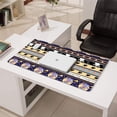 thumbnail image 3 of Long Mouse Pads for Desk,Striped Halloween Pattern Desk Mats on Top Of Desks, Desk Mouse Pad Extra Large with 3mm Non-Slip Base and Stitched Edge for Gaming,Office,Work,Home 31.5x15.7in, 3 of 5