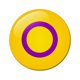 thumbnail image 1 of Pride - Insignia Diseño Bandera Intersex (Amarillo, Morado), 1 of 2