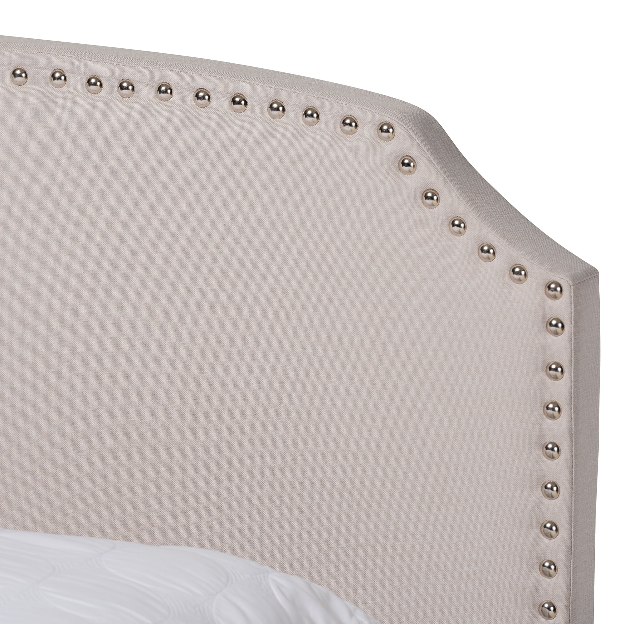 Baxton Studio Larese Beige Fabric Upholstered 2-Drawer Queen Size Platform Storage Bed