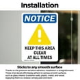 thumbnail image 3 of (2 Pack) Keep This Area Clear Sign, 3 of 7