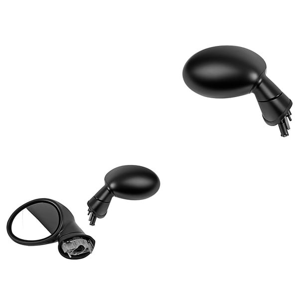 Par Espejos Cooper 2002 A 2010 Mini Laterales Eléctrico P/Pintar C/Desemp 5 Pines Genérica .