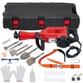 thumbnail image 2 of EastVita 3600W Demolition Jack Hammer 95A Jack Hammer Concrete Breaker Tool Kit, Set of 6 W/Case, Noise-Canceling Earplug, Shoulder Strap, 2 of 8
