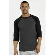 Unisex 3/4 Sleeve Casual Raglan Jersey Crew Neck Baseball Tee Shirts