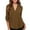 Café, variante sur Hauts pour Femmes à Manches 3/4 à Col en V Tunique Décontractée Blouse Chemise Ample