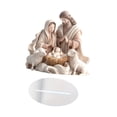 thumbnail image 4 of Adorno de mesa con escena de navideña, figura acrílica plana 2D con soporte, multifuncional, 7,3 x 7 pulgadas, decoración cristiana, 4 of 8