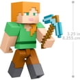thumbnail image 4 of Minecraft Alex Action Figure, 3.25-in, with 1 Build-a-Portal Piece & 1 Accessory, 4 of 7
