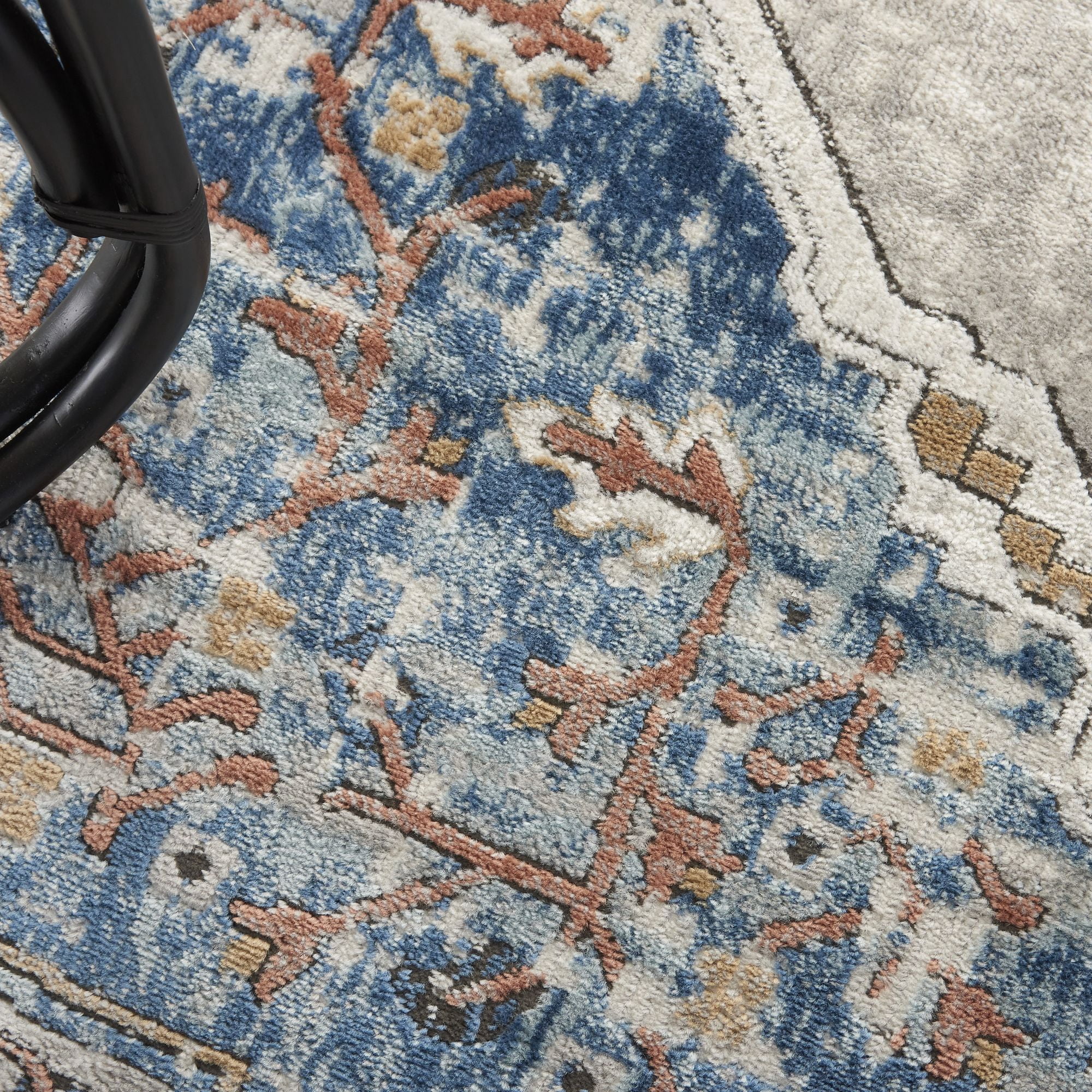 Nourison Concerto Traditional Persian Blue/Grey Area Rug