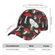 thumbnail image 2 of Balery Red Mushrooms Gorra de béisbol de tamaño ajustable para correr, entrenar y actividades al aire libre. Gorra de papá para todas las estaciones., 2 of 6