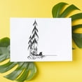 thumbnail image 3 of Canoe Art Rubber Stamp, Laser Engraved Craft Stamp on Wood Mounted Block, Size 1-3/4” x 1-3/4”, Made in USA, 3 of 7
