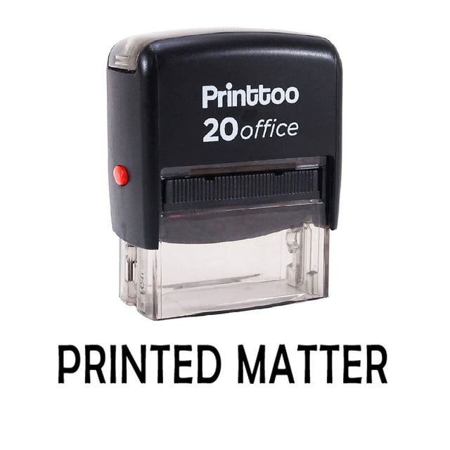 Printtoo Office Stationary Stamp PRINTED MATTER Self Inking Rubber Stamp-Black