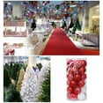 thumbnail image 3 of 30 Pcs 2.4" Christmas Balls Ornaments Essential Christmas Tree Hanging Shatterproof Decorations for Indoor Home Holiday Party, 3 of 3