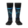 thumbnail image 1 of Balery Cool Blue Light Wolf Calcetines novedosos Calcetines deportivos Calcetines hasta la rodilla Calcetines de algodón Calcetines originales y geniales, 1 of 6