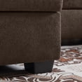 thumbnail image 4 of Tornama Modern Fabric U-Shapped Sofa Sectional Couche for Living Room Convertible Sofa with Ottoman, 4 of 11