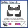 thumbnail image 4 of 4 Pcs Car Mud Flaps For Suzuki Jimny Jb 1999-2017 3rd Gen, Front Rear Mud Flap Guard Fenders Mudguard Splash Protection Car External Accessories, 4 of 5