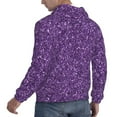 thumbnail image 6 of Wukai Purple Glitter Print Men Hoodies Fleece Sweatshirts Long Sleeve Sweaters Pullover Fall Outfits Winter Clothes-4X-Large, 6 of 7