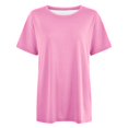 thumbnail image 5 of T-shirt Mode Femme Col Rond Grande Taille Manches Courtes Couleur Unie avec Tissu Léger, 5 of 5
