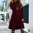 thumbnail image 2 of Winter Long Blend Overcoat Thickened Plus Size Double Trench Jacket With Belt For Cold Weather Fashion Outerwear winter clothing for women, 2 of 8