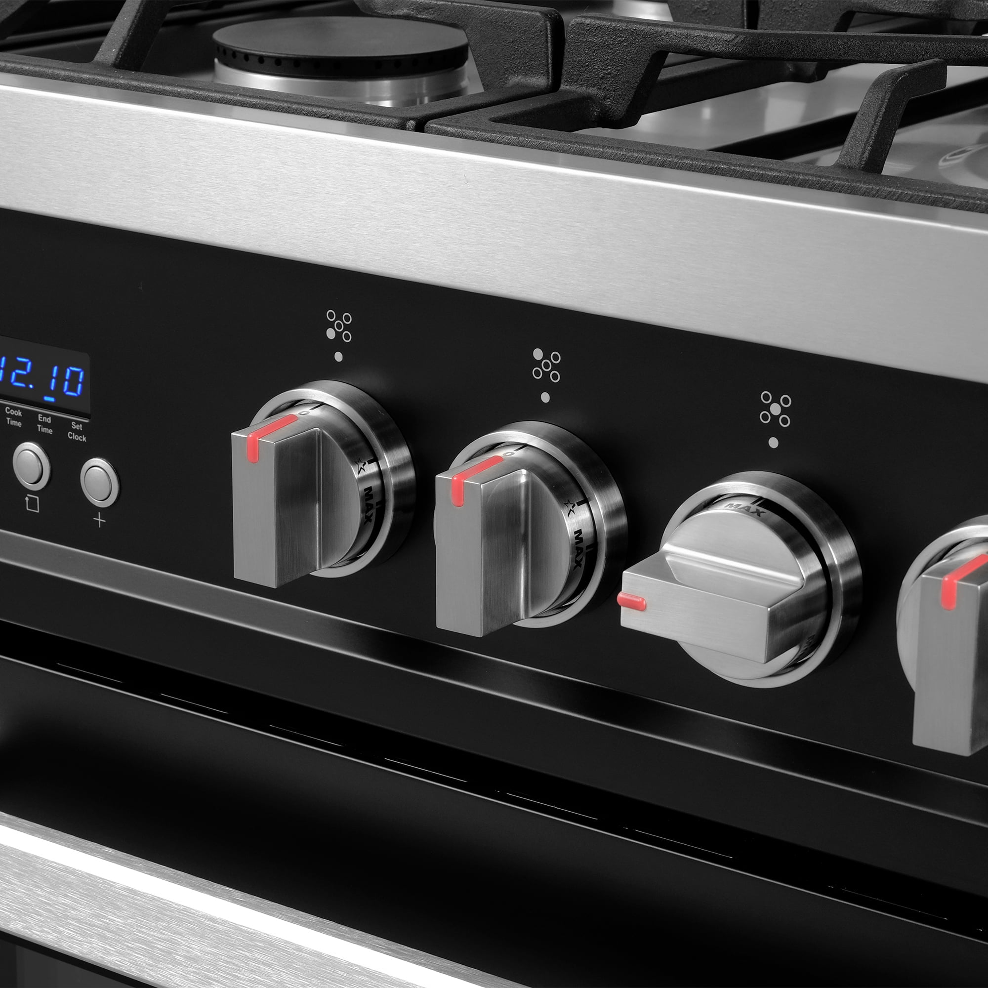 Cosmo 36 in. Nebula Collection 4.4 cu. ft. Gas Range, 5 Burners, Convection Oven, Matte Black