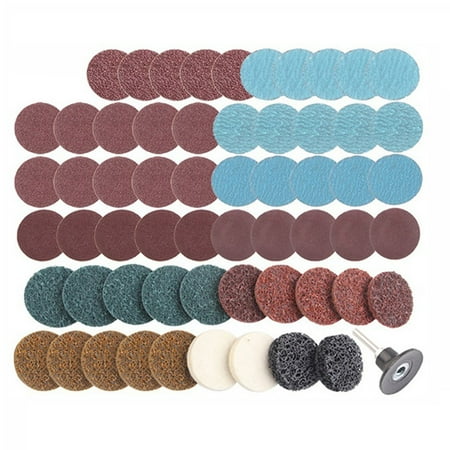 

60pcs 2inch 50mm Sanding Disc for Polishing Pad SanderPaper Disk 60-240Grit