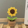 thumbnail image 1 of Finished Hand Woven Crochet Flower Non Braking Non Fading Crochet Flower for Table Home and Car Decoration, 1 of 7