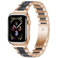 thumbnail image 3 of Adecuado para Apple watch1234567 SE, hebilla de mariposa de resina de tres cuentas de acero inoxidable, nueva correa de reloj, 3 of 5
