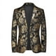 thumbnail image 4 of Traje casual de un solo botón para hombre, vestido de novia para novio joven, traje estampado de discoteca, top para hombre, 4 of 5
