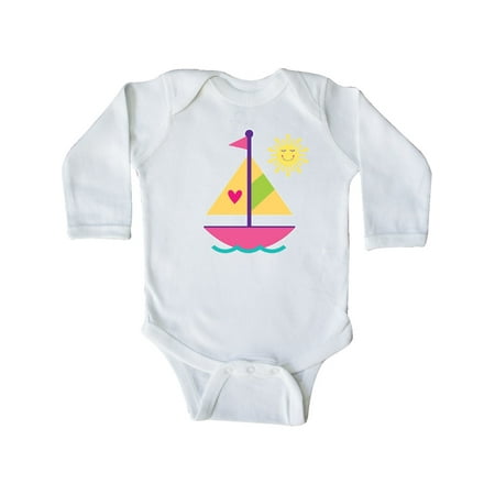 

Inktastic Sailboat Girls Sailing Gift Gift Baby Girl Long Sleeve Bodysuit