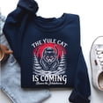 thumbnail image 3 of The Yule Cat Is Coming Sweatshirt – Jólakötturinn Christmas Cat Shirt, Dark Winter Solstice Yule Gift, Icelandic Folklore Holiday Sweater, 3 of 5