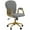 Gris, variante sur Vinsetto Chaise de bureau Chaise Vanity avec bouton Tufted dossier et les bras, blanc (Lot de 1)