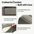 thumbnail image 4 of Giantfurnni Luxury Outdoor Deep Seat Cushion 22 X 24 X 6 inch Replacement Cushions for Patio Furniture, Dark Grey, 4 of 9