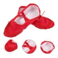 thumbnail image 2 of 1 par de zapatos de baile de PU con banda elástica, zapatos de yoga antideslizantes, zapatos de ballet para niños y adultos, talla 38, 2 of 6