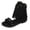 Black, variant on Girls Summer Gladiator Sandals Open Toe Studded Cowgirl Fringe Summer Ankle Boots with Side Zipper 11.5 Little Kids