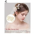 thumbnail image 7 of PULLIMORE 6 Pairs Ear Cuff Clip Set Stainless Steel Fake Cartilage Earring No Piercing Earcuff (Silver), 7 of 7