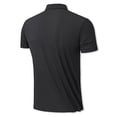 thumbnail image 6 of Zylanna Men's Button Polo Shirts Tee, Solid Color Short Sleeve Summer Turndown Collar Casual Pullover for Men Black Size 3XL, 6 of 6