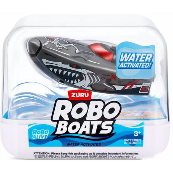 Robo Alive Robo Boats Grey Robotic Figure