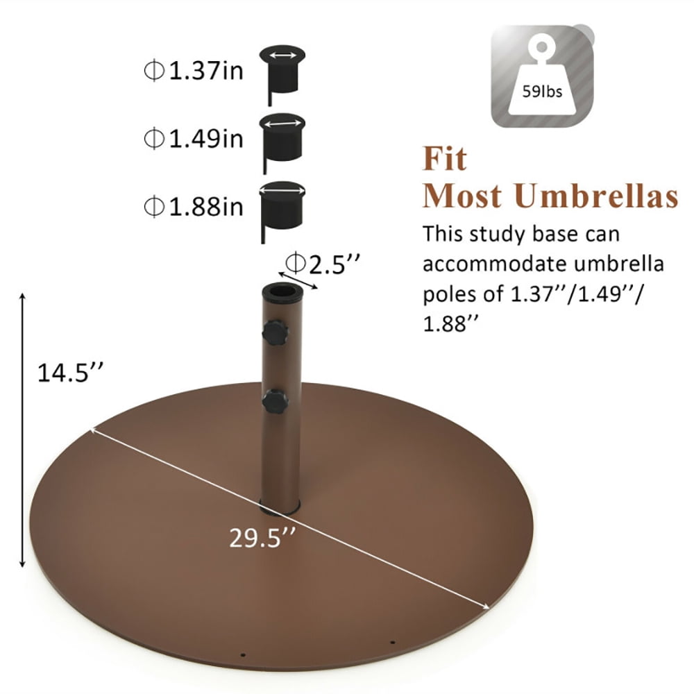 Aimee Lii 29.5 Inch Outdoor Steel Umbrella Base Stand for Backyard and Poolside, Sunbrella Patio Umbrellas Aimee Lii 29.5 Inch Outdoor Steel Umbrella Base Stand for Backyard and Poolside, Sunbrella Patio Umbrellas