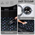 thumbnail image 5 of Jeiento Neon Gradient Paw Print Car Trunk Mat 29"x39", Washable Non Slip All Weather Trunk Protector Pet Dog Car Decor, 5 of 7