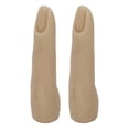 thumbnail image 1 of Nail Training Finger, Multi Functional Bendable Flexible Fake Practice Finger  For Acupuncture Practice Dark Color, 1 of 8