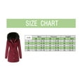 thumbnail image 4 of Women's Winter Mid-Length Overcoat with Attached Hood Soft Plus Size Outerwear for Cold Weather Comfort, 4 of 8