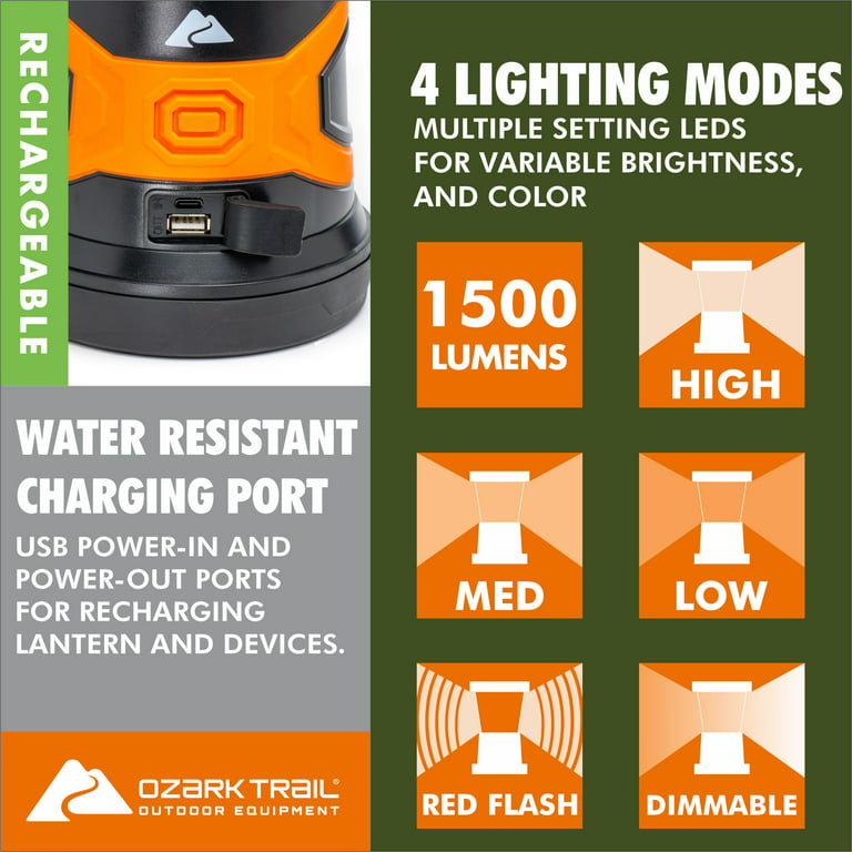 1500 Lumen Camping Lantern - Battery Powered - Stansport