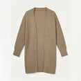 thumbnail image 7 of PNTUTB Fall Winter Women's Longline Knit Cardigan Solid Color Long Sleeve Coat Casual Loose Comfort Stretch Trendy Versatile Coat, 7 of 7