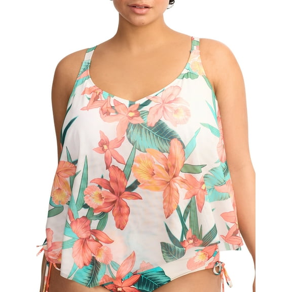 Island Flora Captive Underwire Tankini Top Swimsuit