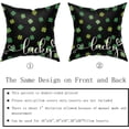 thumbnail image 4 of St Patricks Pillow Covers 16x16 Set of 2 St. Patrick''s Day Green Colorful Lucky Clover Throw Pillows Spring Themed Shamrock Decorative Pillowcase Rustic Cotton Cushion Cover for Couch Sofa Bed, 4 of 6