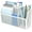 WHITE, variant on INTIGE 3-Grid Mesh Wall Mount Pencil Holder, Small Magnetic locker accessories, Black