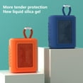 thumbnail image 2 of Huanledash Protective Case Stain-resistant Reserved Charging Hole Wear-resistant Anti-scratch Shockproof Full Protection Compact Size Portable Bluetooth-compatible Speaker Silicone Cover for JBL Go3, 2 of 8