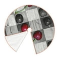 thumbnail image 3 of Bingfone Christmas Tree Skirt Mat Christmas Decoration Interior 30"-Cherries Laid, 3 of 8