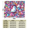 thumbnail image 2 of Hello Kitty Blanket, Super Soft Throw Blanket, Cozy Flannel Blankets For Boys Girls, Warm Blankets For Couch Sofa Bed, 40"X30", 2 of 9