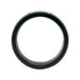 thumbnail image 4 of Mens Stainless Steel Black & Blue IP Grooved wedding Band - Mens ring, 4 of 5
