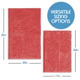 thumbnail image 5 of Nestl Bathroom Rugs, Machine Washable Bath Mats For bathroom Floor Rugs, Nonslip Backing Rubber Bath Rug, Rose, 5 of 6